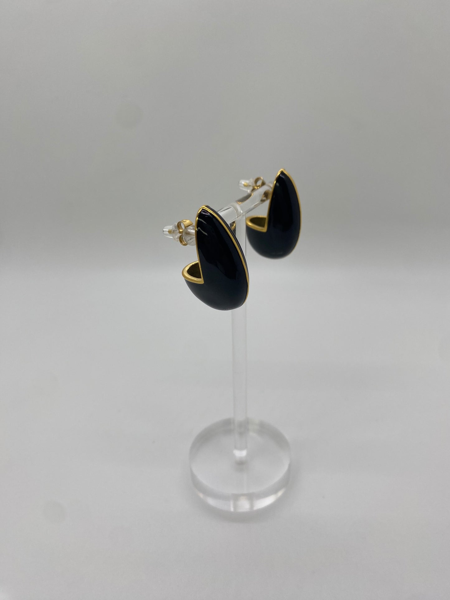 Black Drop Earrings