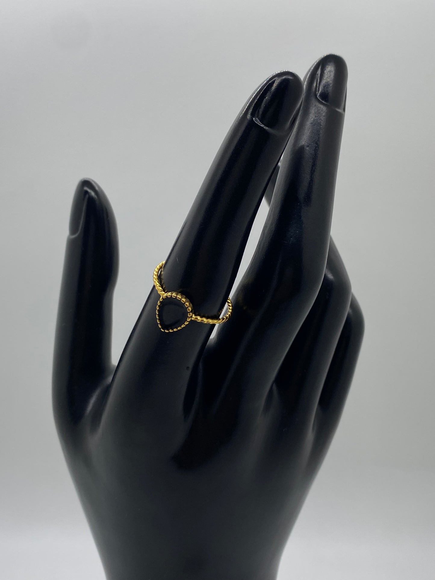 Black Drop Ring