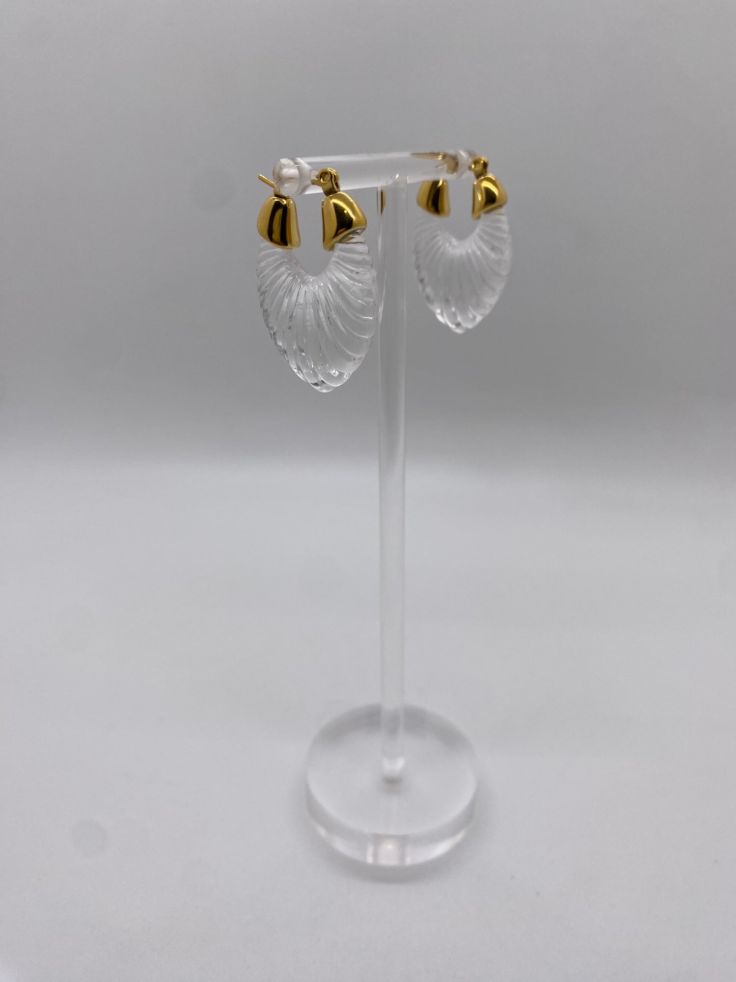 Crystal Shell Earrings