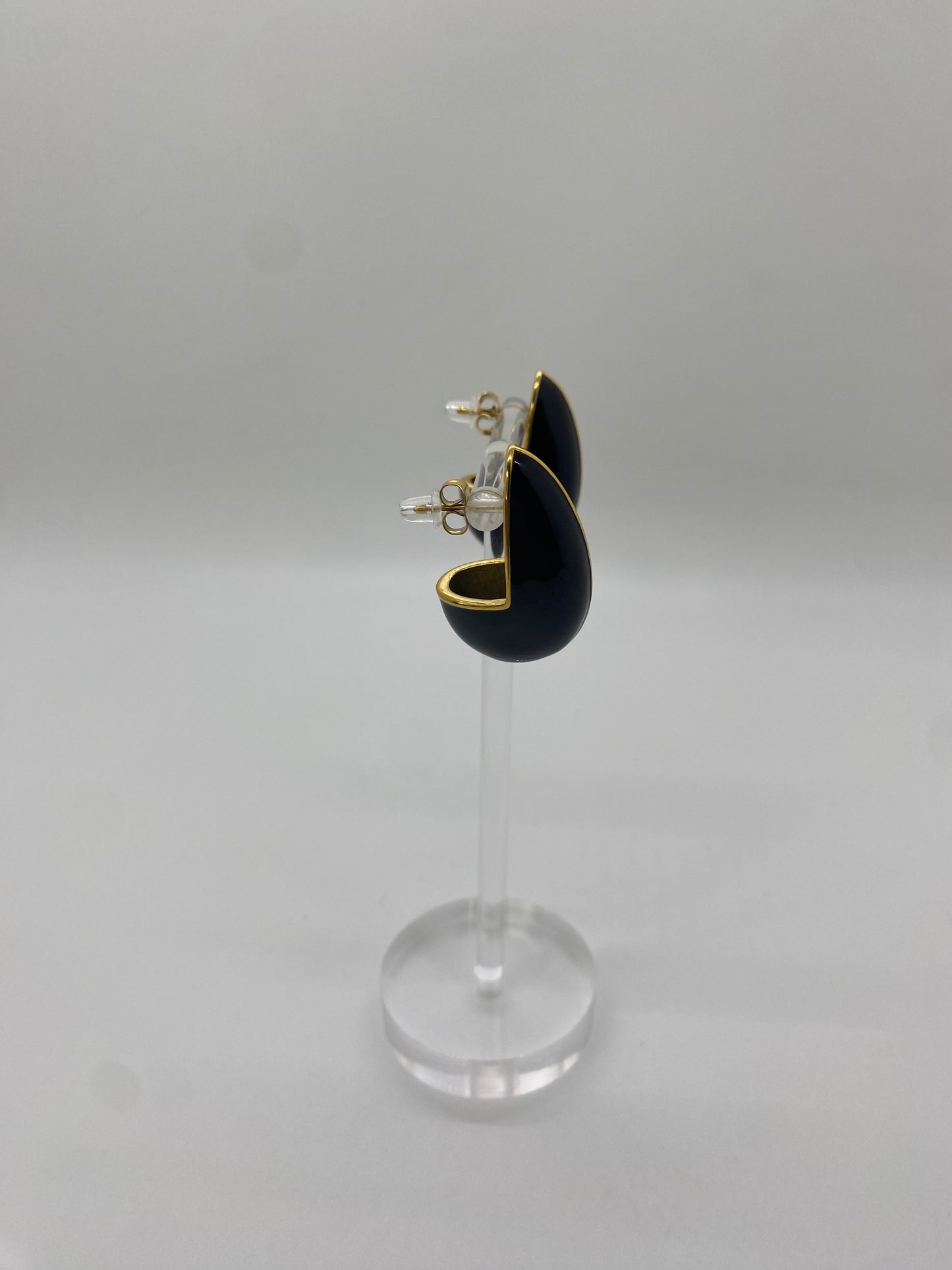 Black Drop Earrings