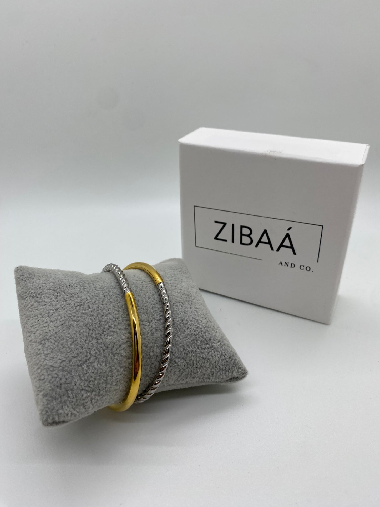 Delicate Two Tone Bangle