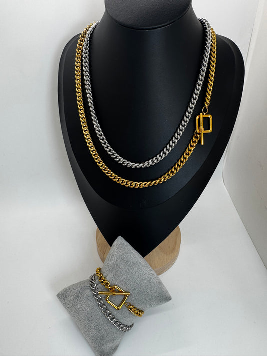 Horizon necklace & bracelet