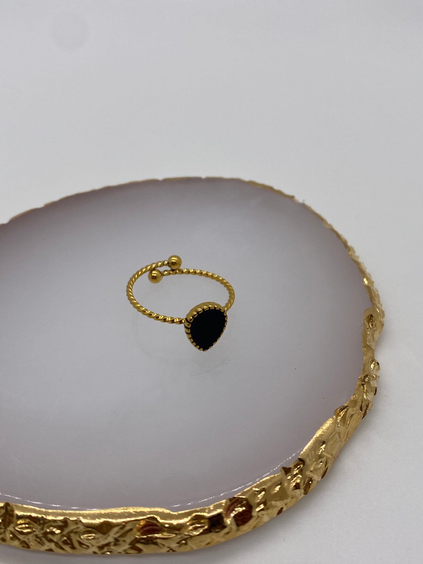 Black Drop Ring