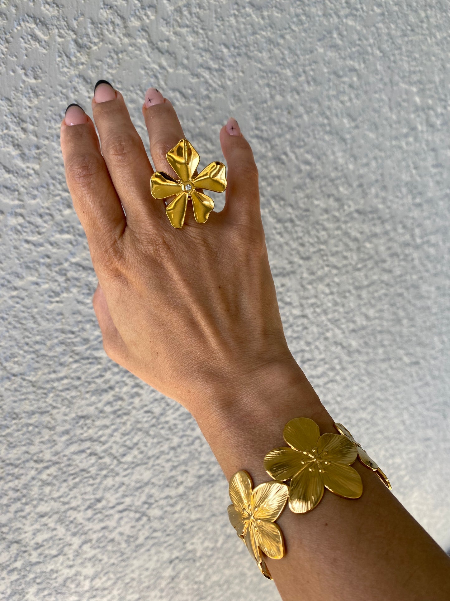 Flower Cuff Bangle