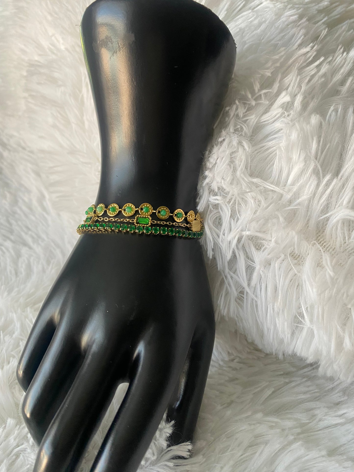 Green Dainty Bracelet