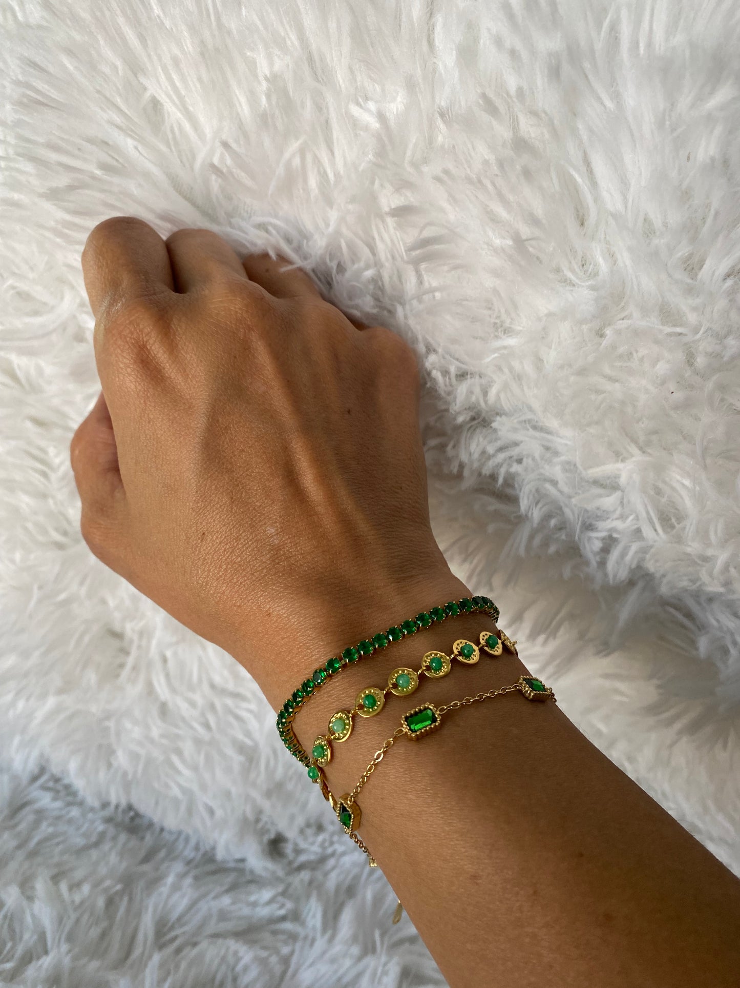 Green Dainty Bracelet