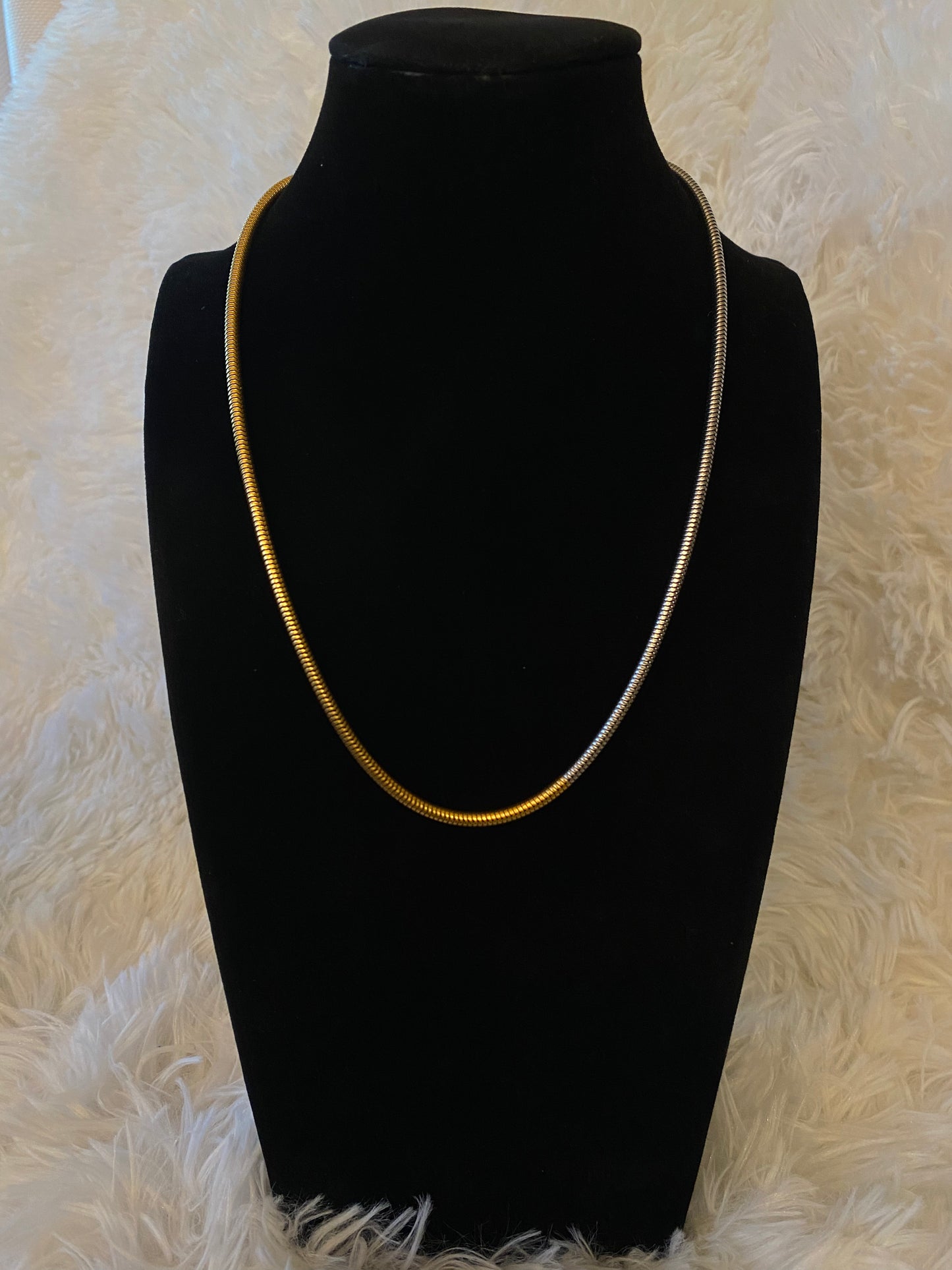 Two Tone Medium Necklace